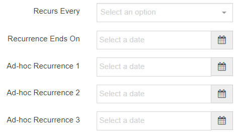 Recurring Event Checkboxes