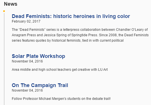 Published News Feed