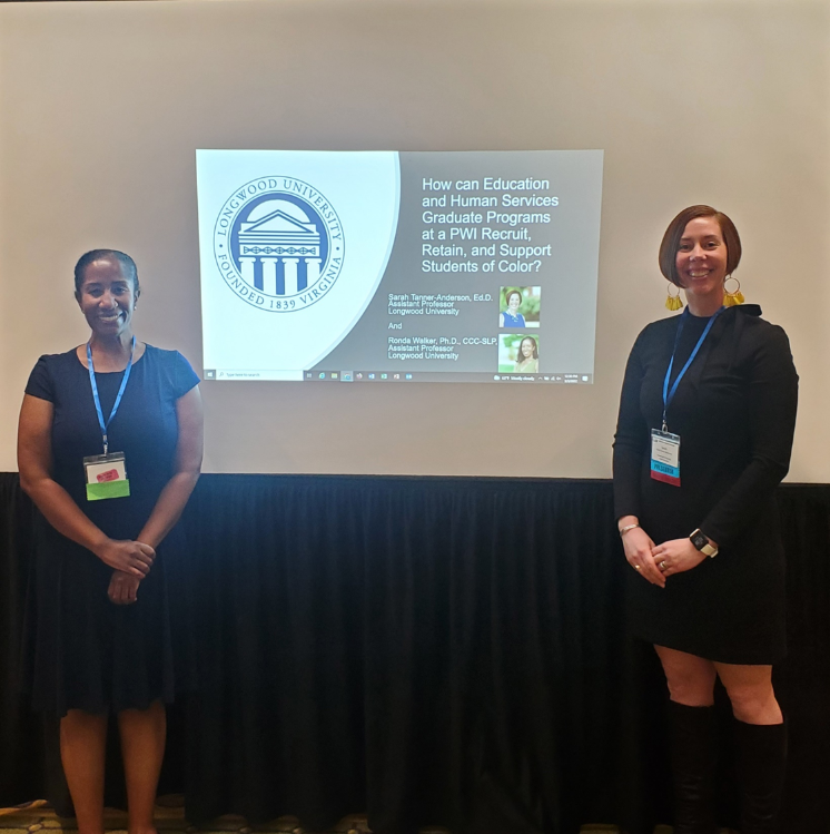 Dr. Sarah Tanner-Anderson and Dr. Ronda Walker present at the WELV conference
