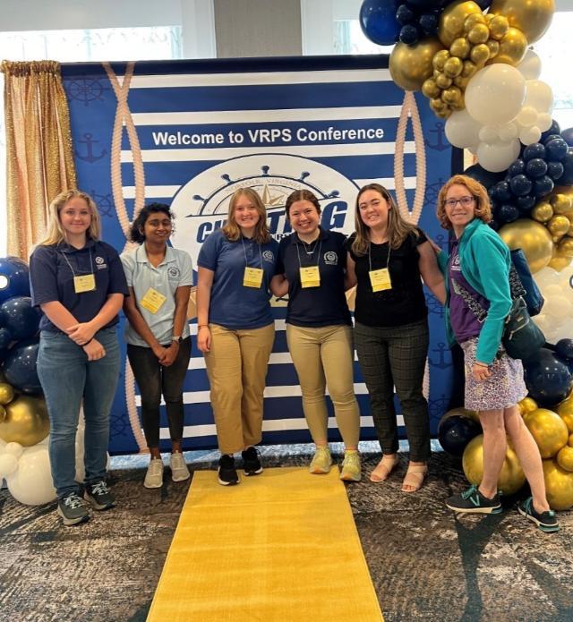 Students pose for a picture at a statewide conference.
